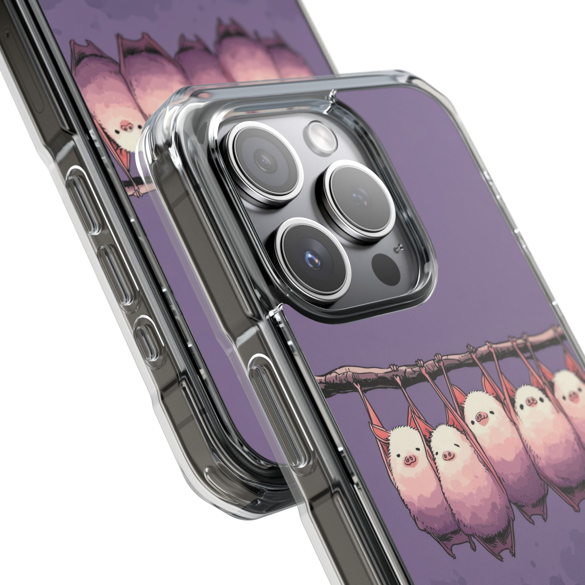Bats Hang Playfully iPhone Case - Impact