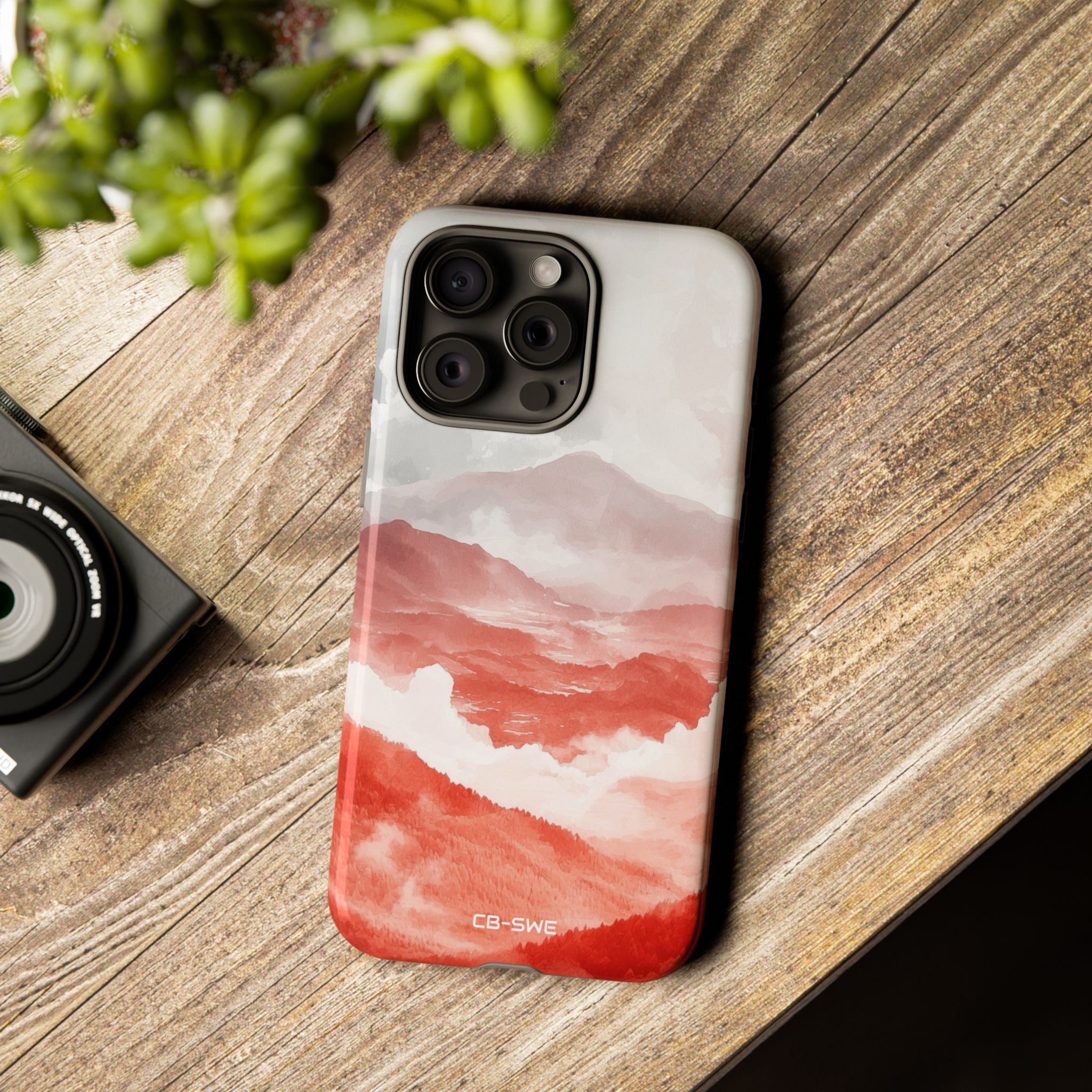Mountain Flames Rise - iPhone Case