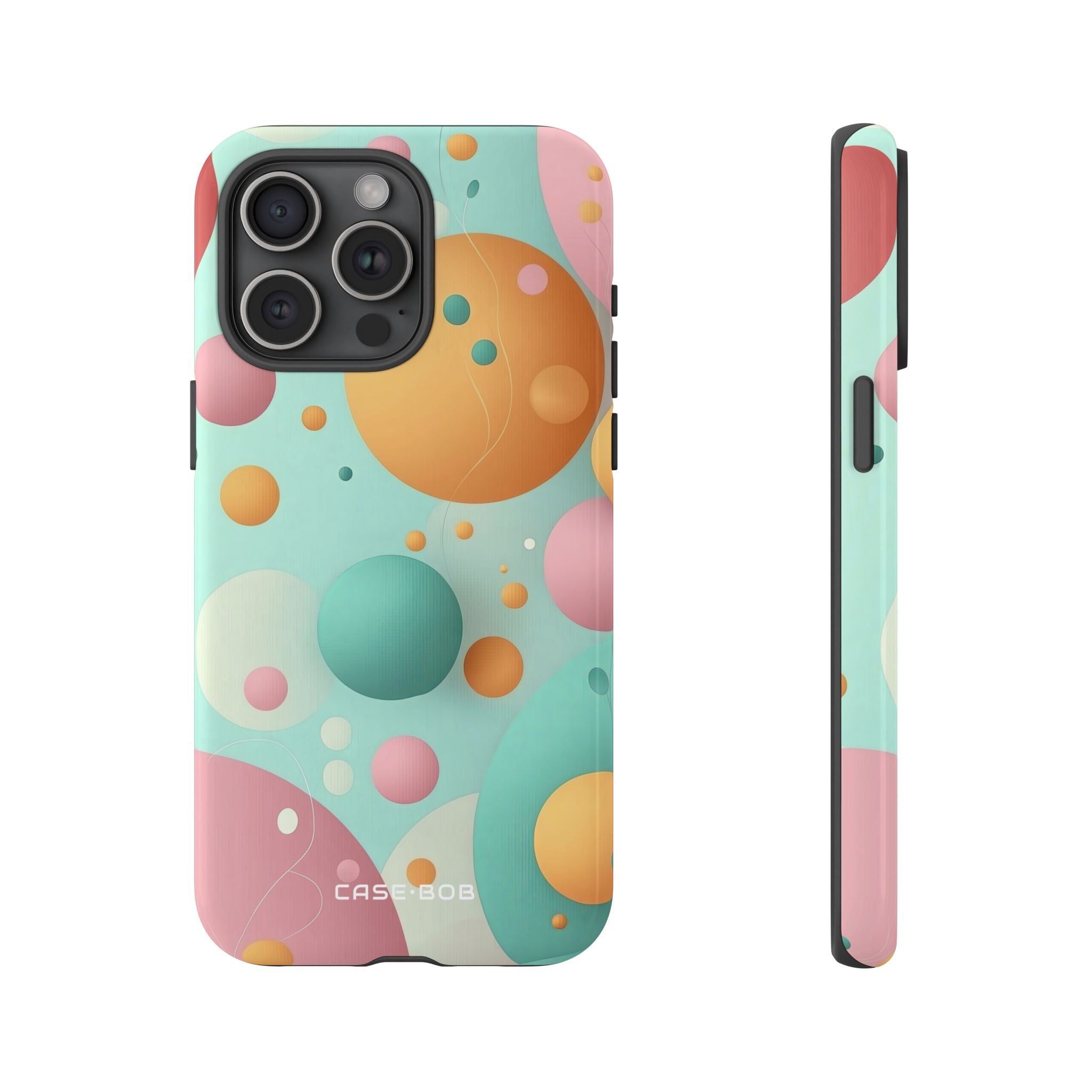 Pastel Circles iPhone 15 Pro Max Case - Tough
