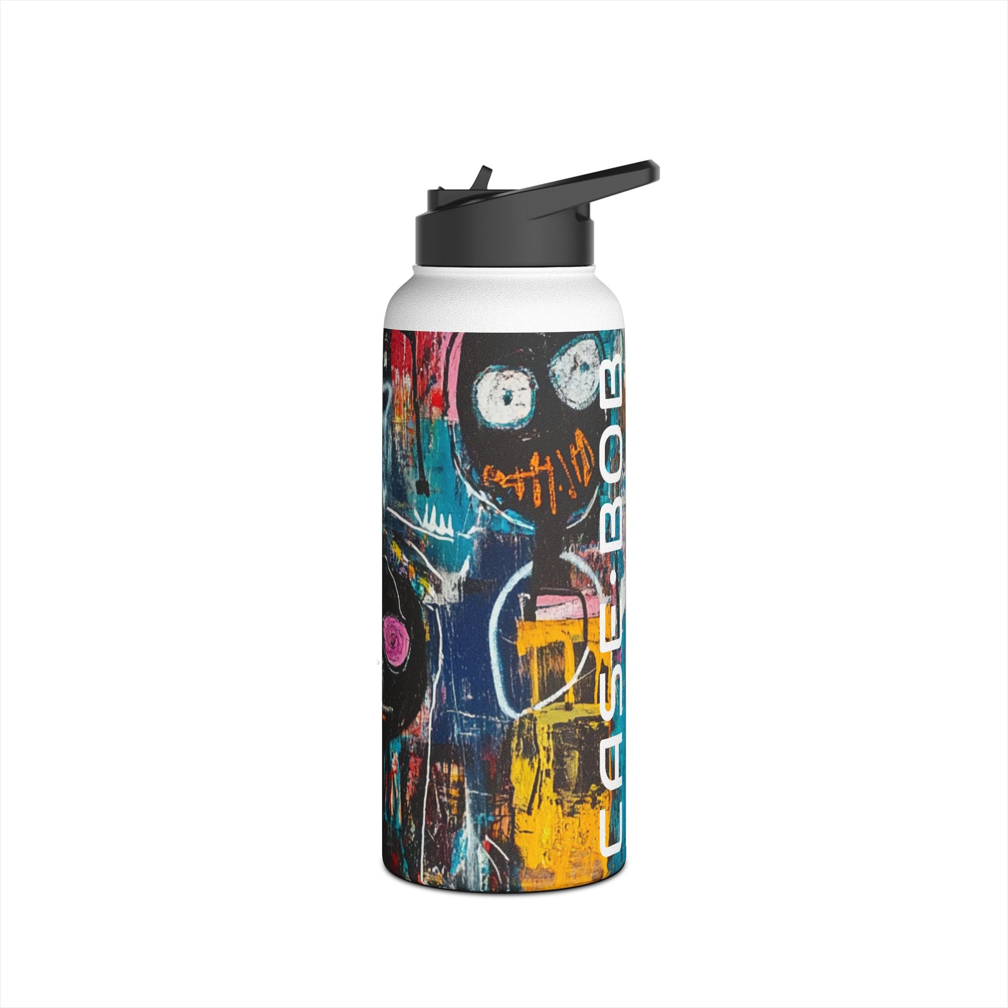 Wide-Eyed Faces - Stainless Steel Water Bottle