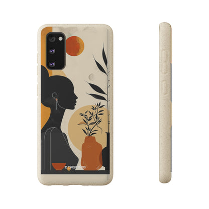 Modern Silhouette Tranquility | Biodegradable Phone Case