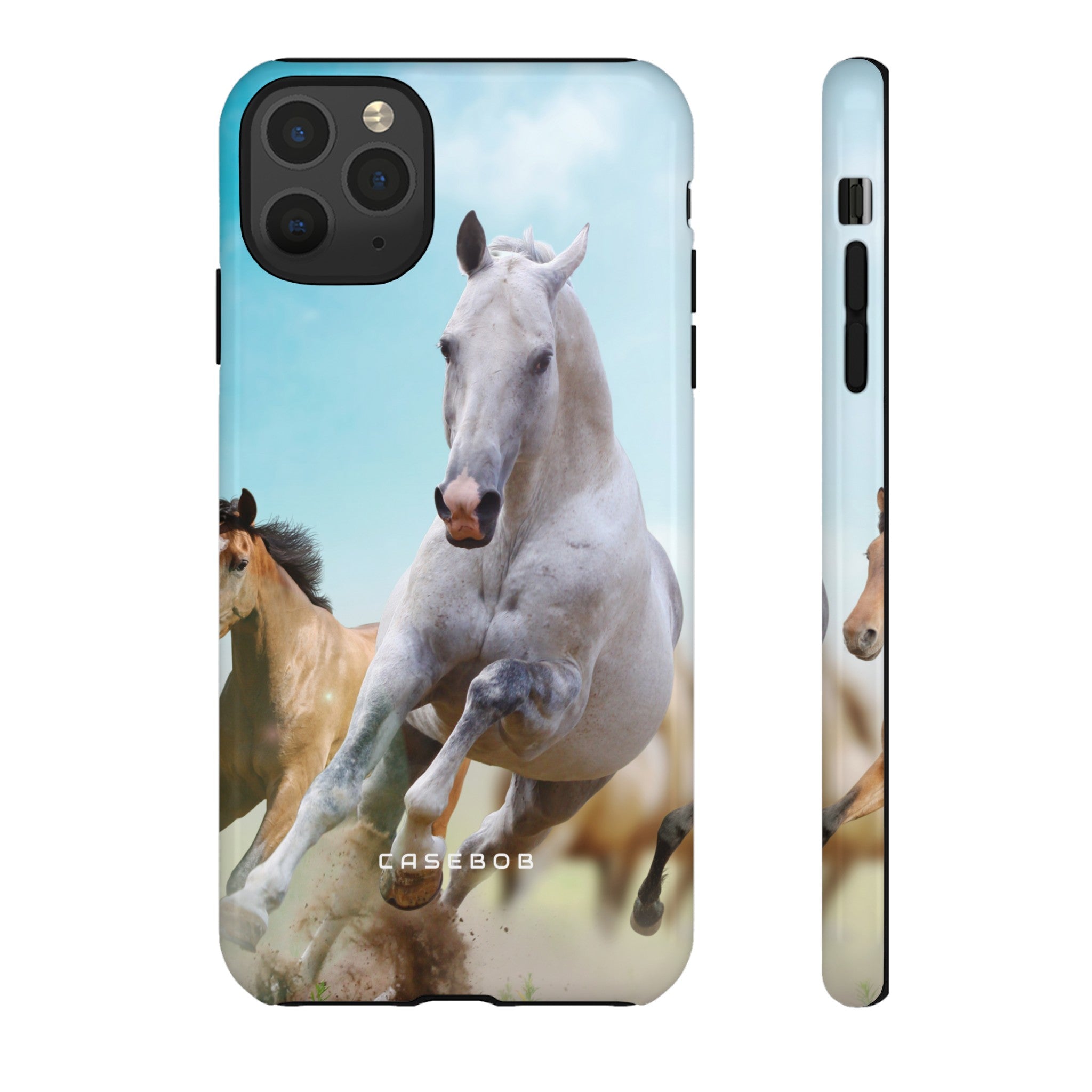 Blue Sky Horses - Protective Phone Case