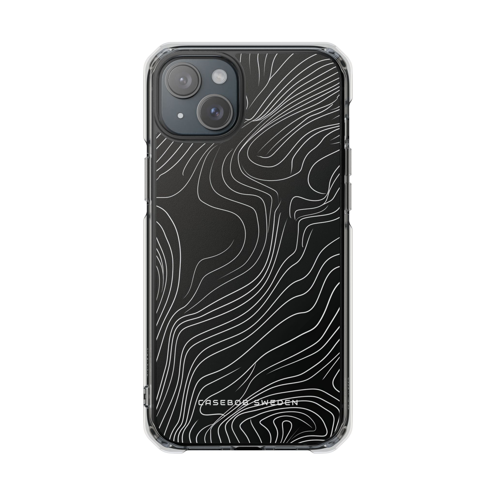 Contour Waveform Flow iPhone 15 - Clear Impact Phone Case