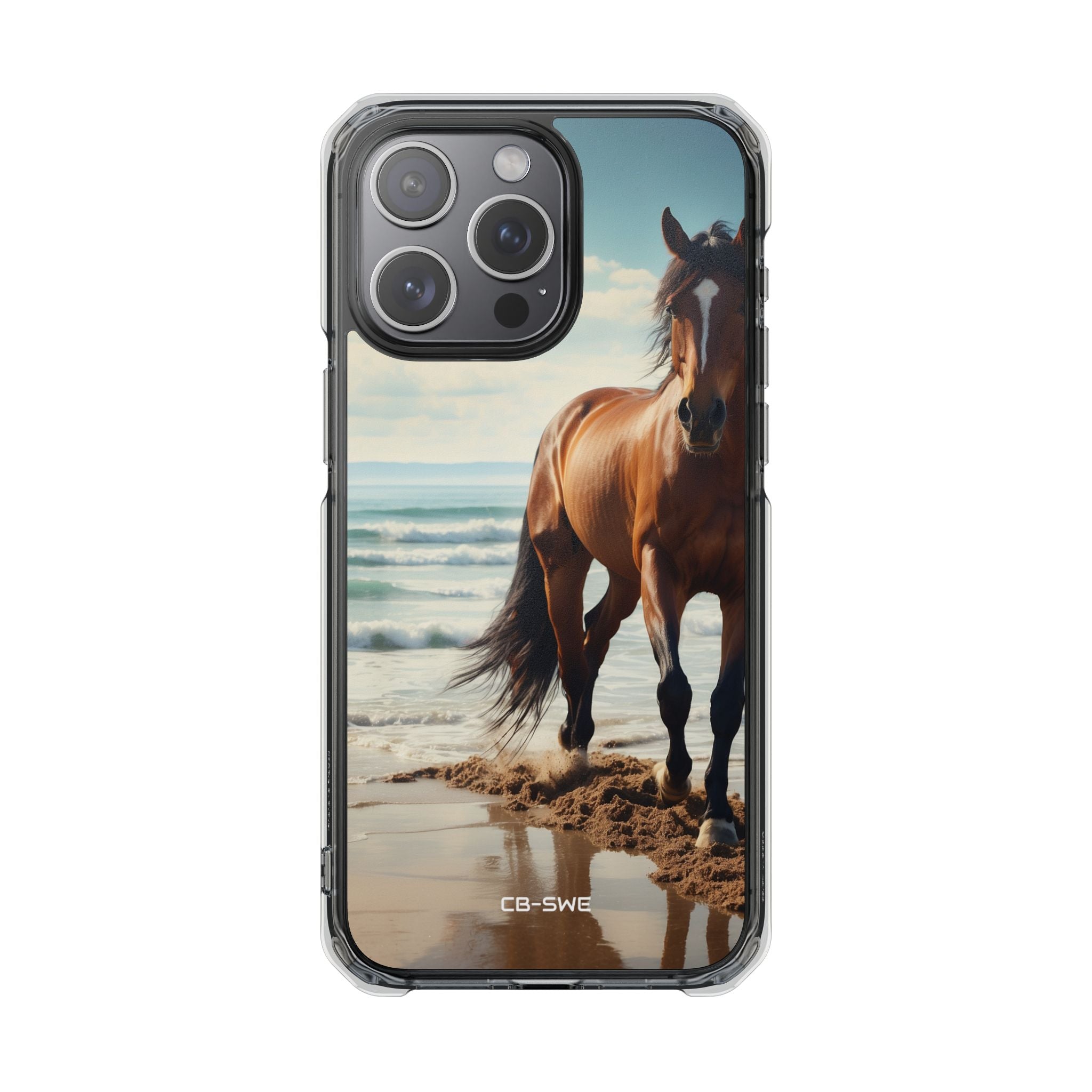 Horse Gallops Shoreline iPhone Case - Impact