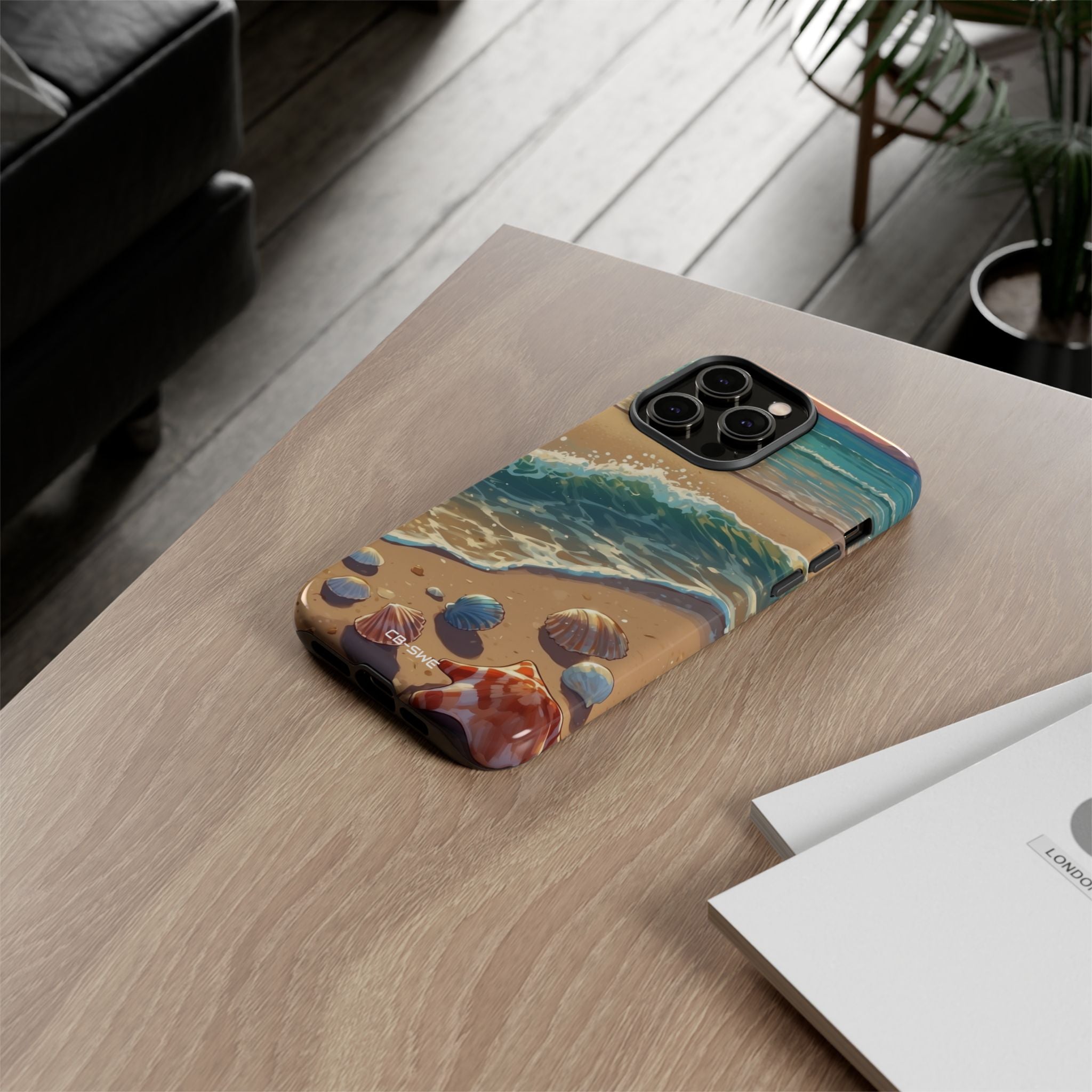 Seashells Kiss Shore - iPhone Case