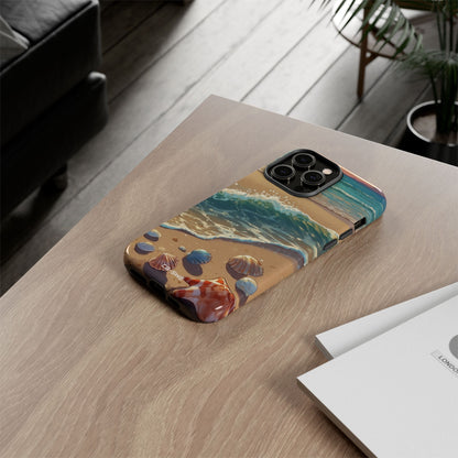 Seashells Kiss Shore - iPhone Case