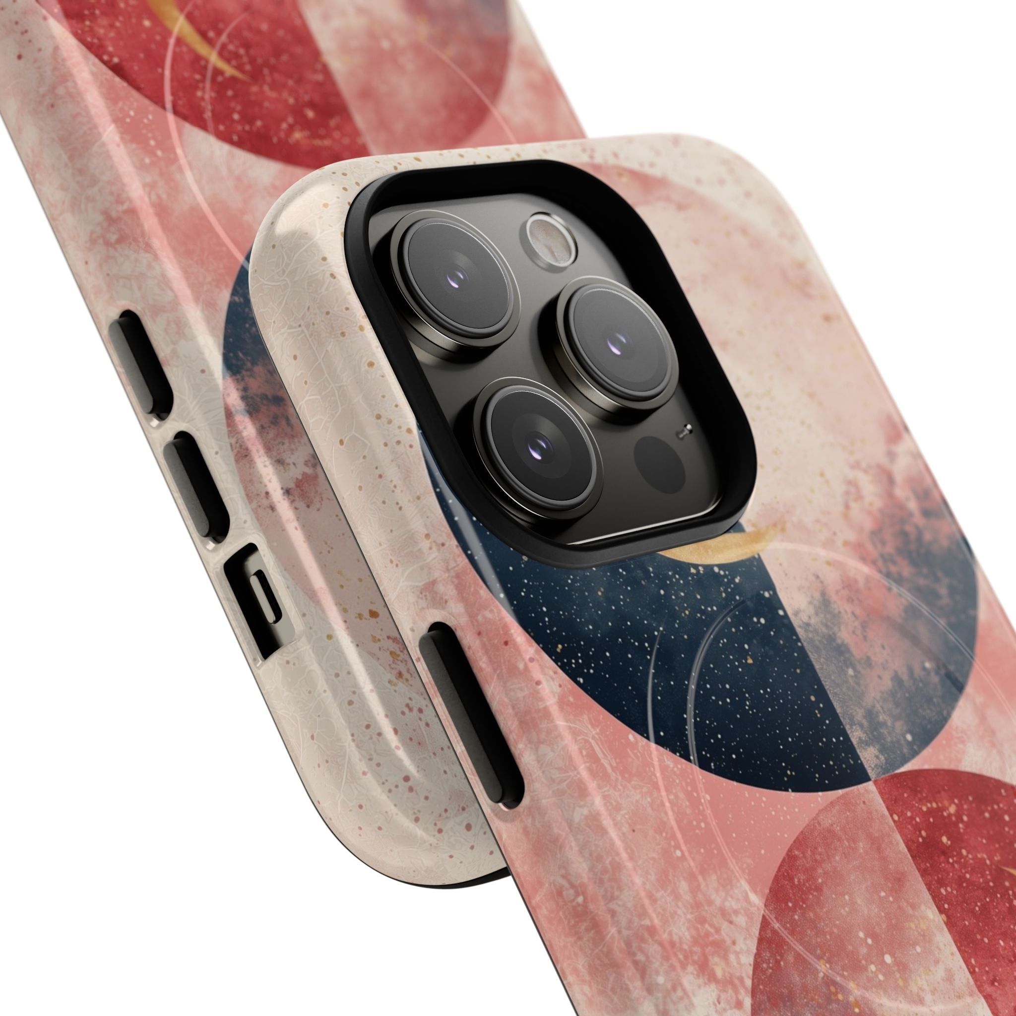 Golden Crescent Circles iPhone 14 Pro Case - Tough+