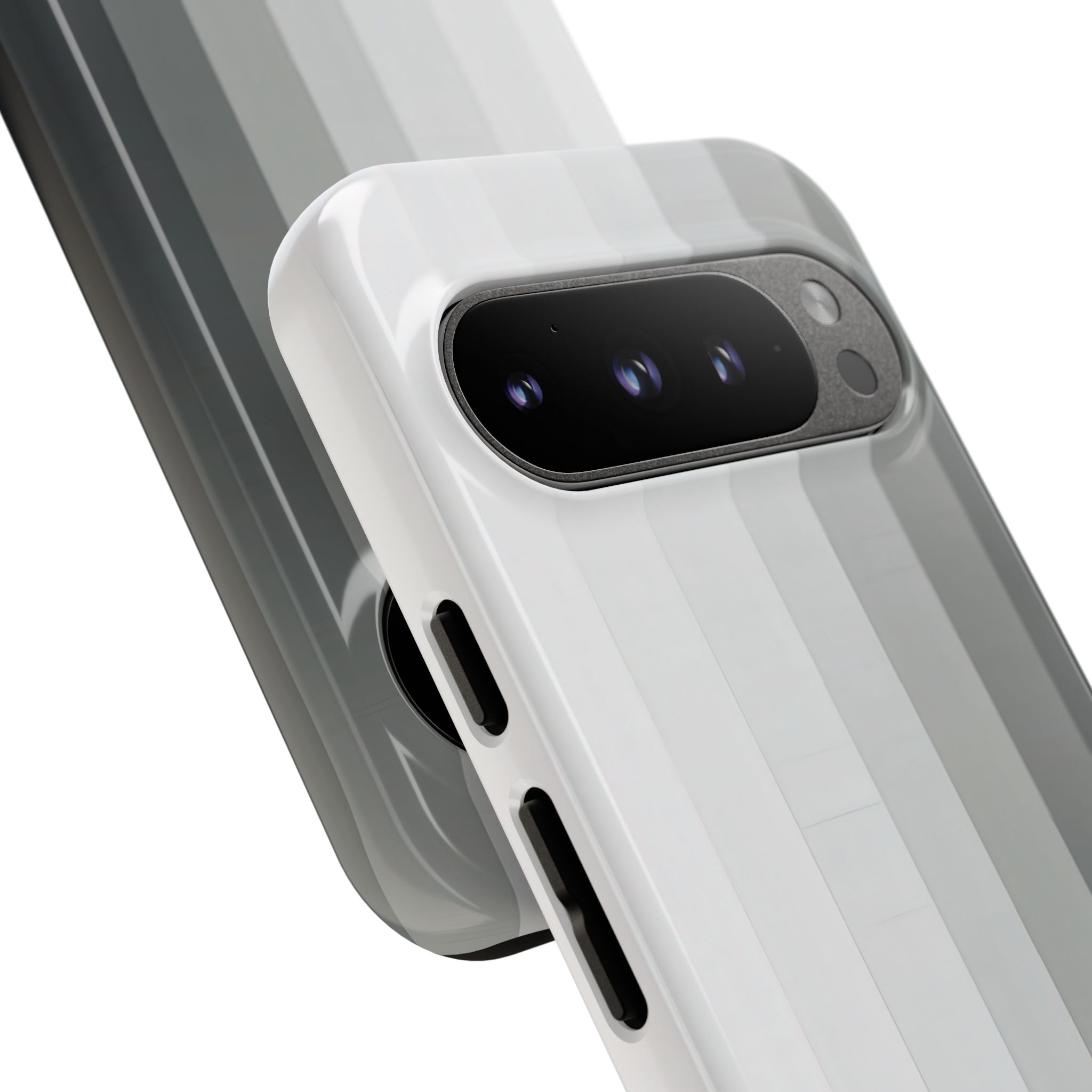 Silver Gradient Stripes Google Pixel 9 - Tough