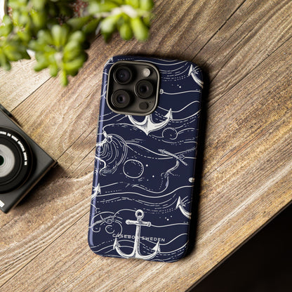 Gradient Anchorflow Waves iPhone 15 - Tough Phone Case