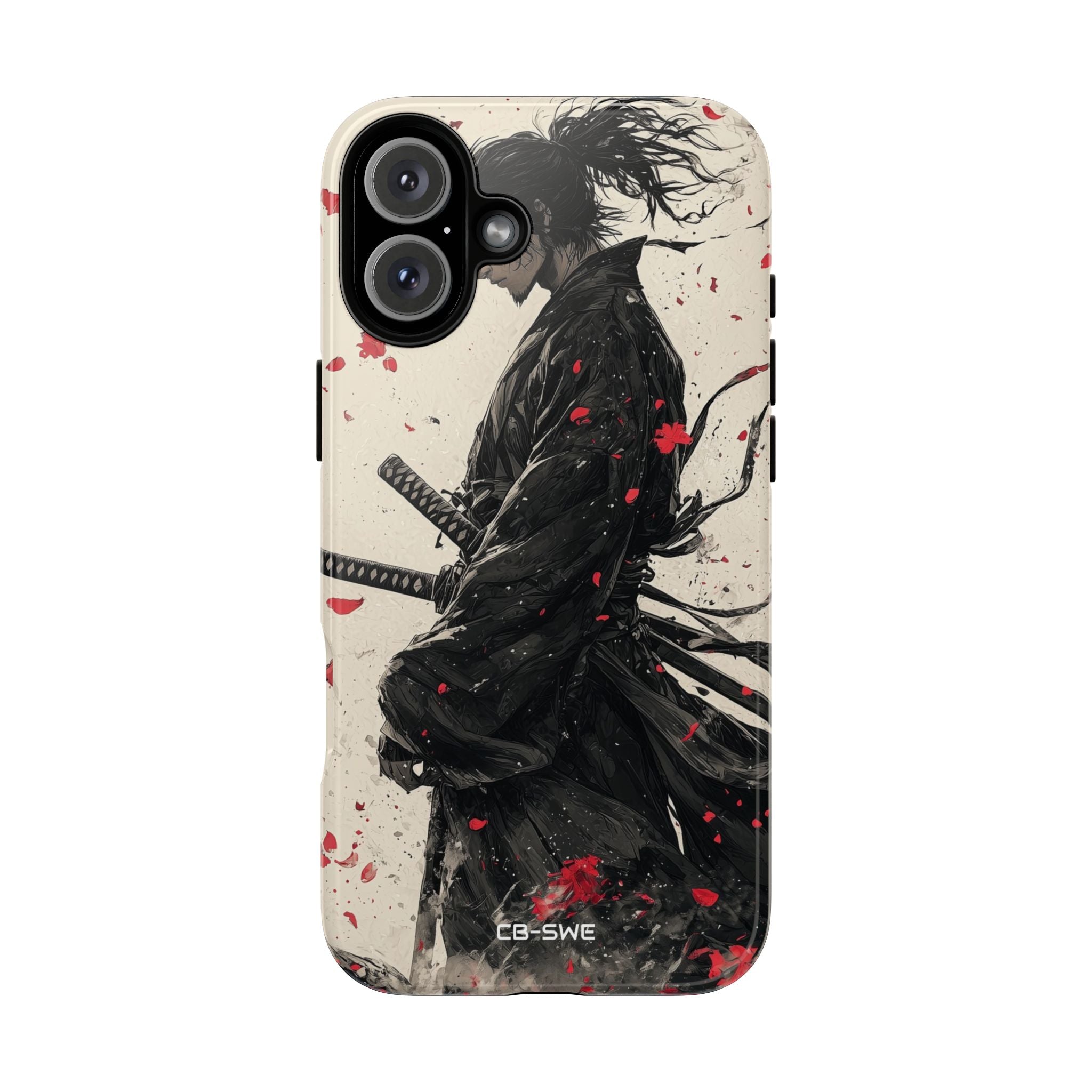 Falling Samurai Petals - iPhone Case