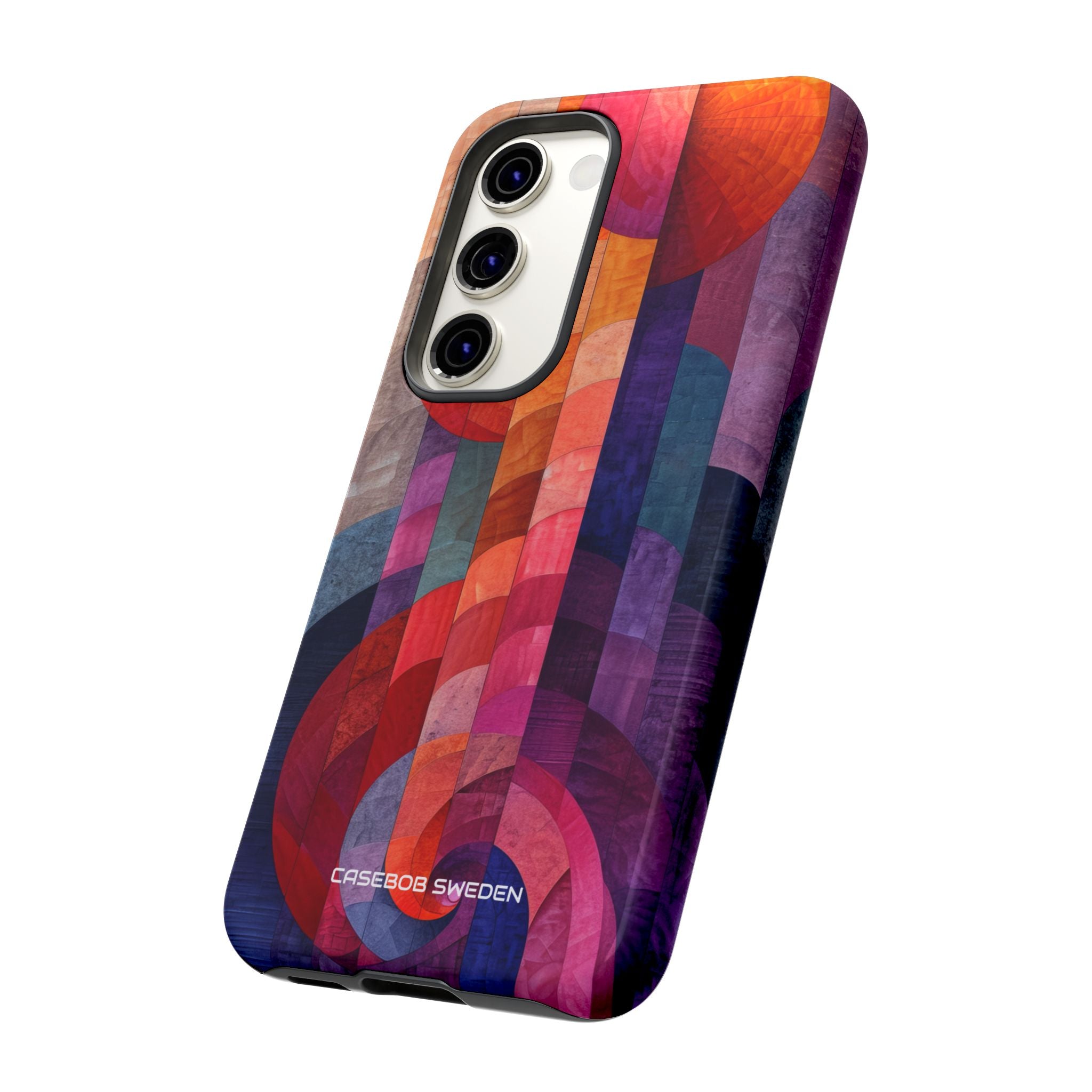 Purple Orange Abstract - Tough Samsung S23 Phone Case