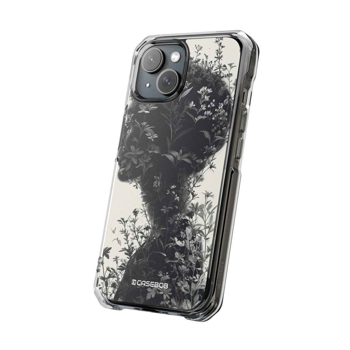 Botanical Silhouette Essence – Handyhülle für iPhone (Clear Impact – Magnetisch)