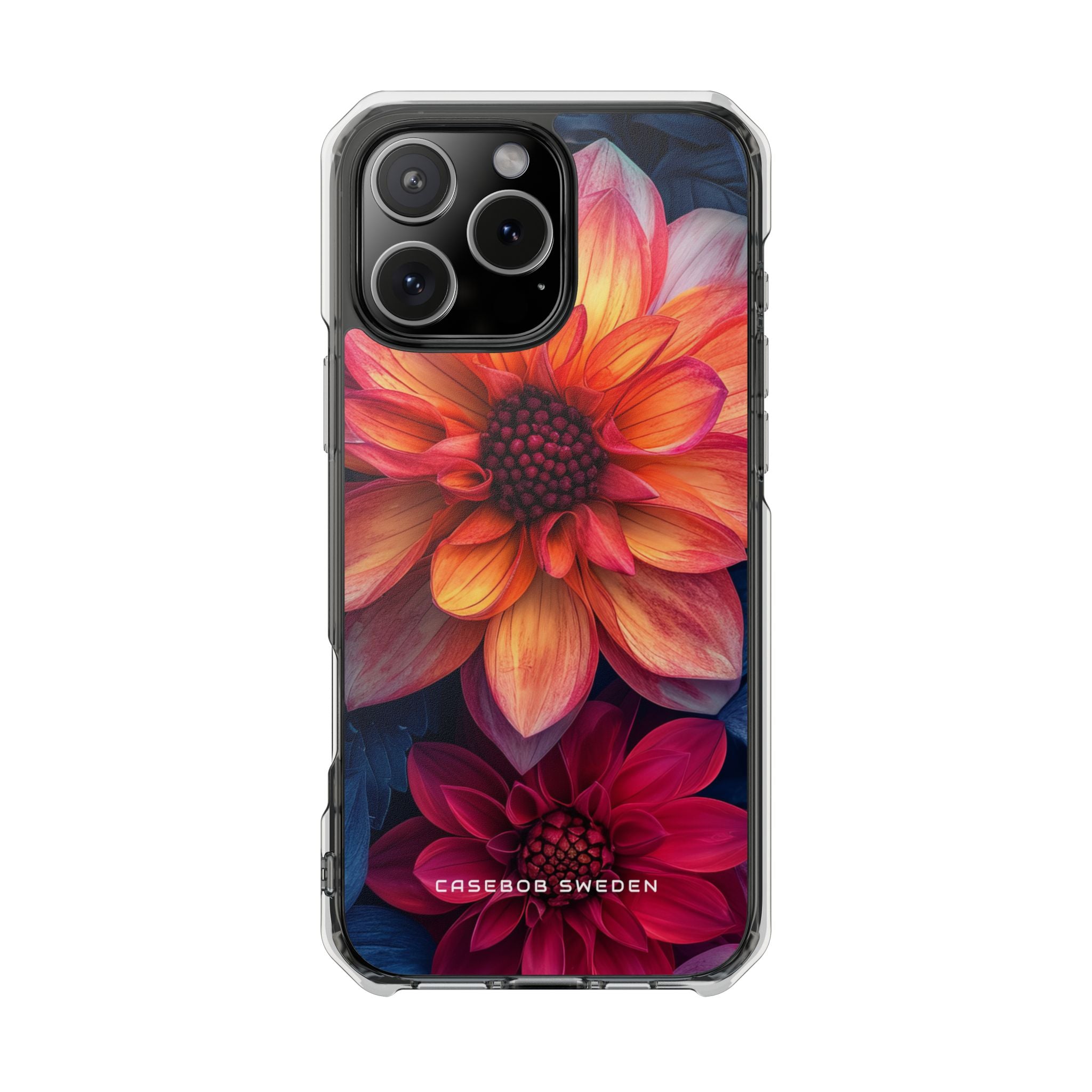 Fiery Bloom Harmony iPhone 16 - Clear Impact Phone Case