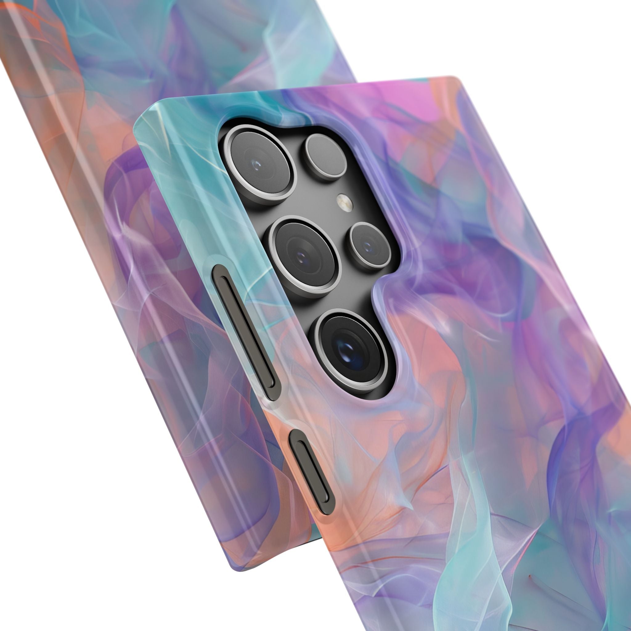 Dreamy Teal Flow - Slim Samsung S24 Phone Case