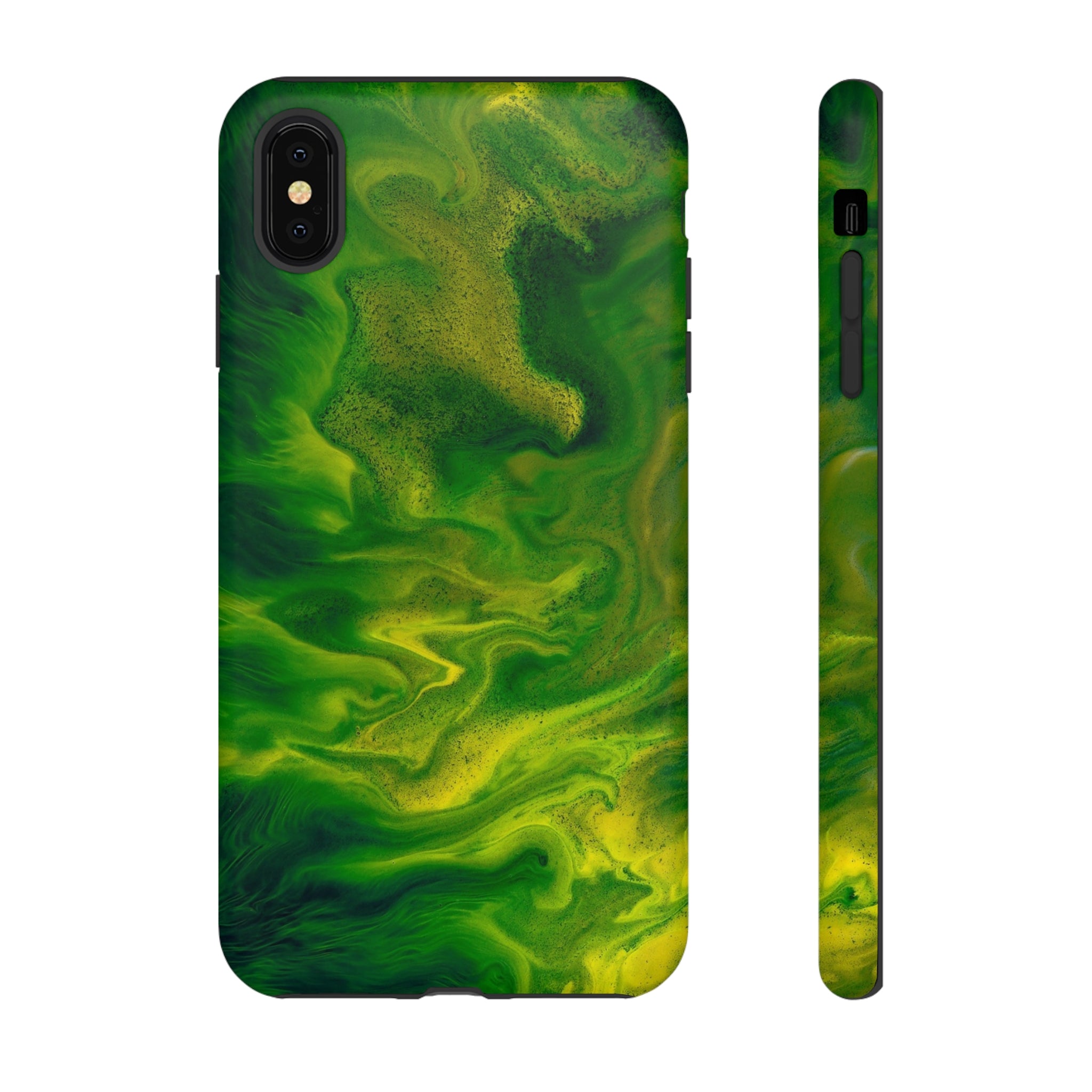 Green Smoke Ink Art iPhone Case (Protective) iPhone XS MAX Matte Phone Case