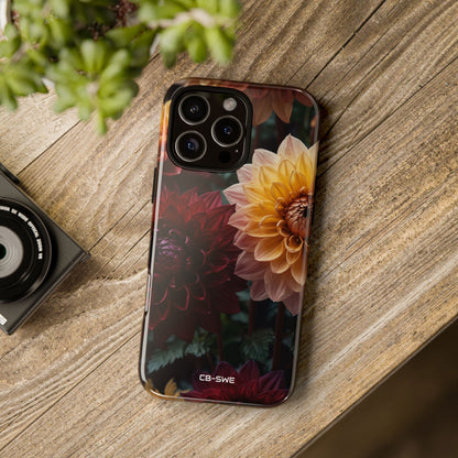 Dahlias Embrace Light - iPhone Case