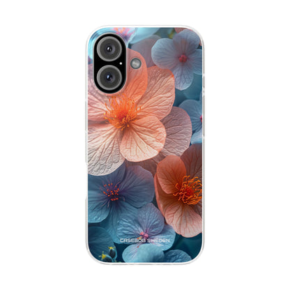 Peach Blossom Serenity - Flexi iPhone 16 Phone Case