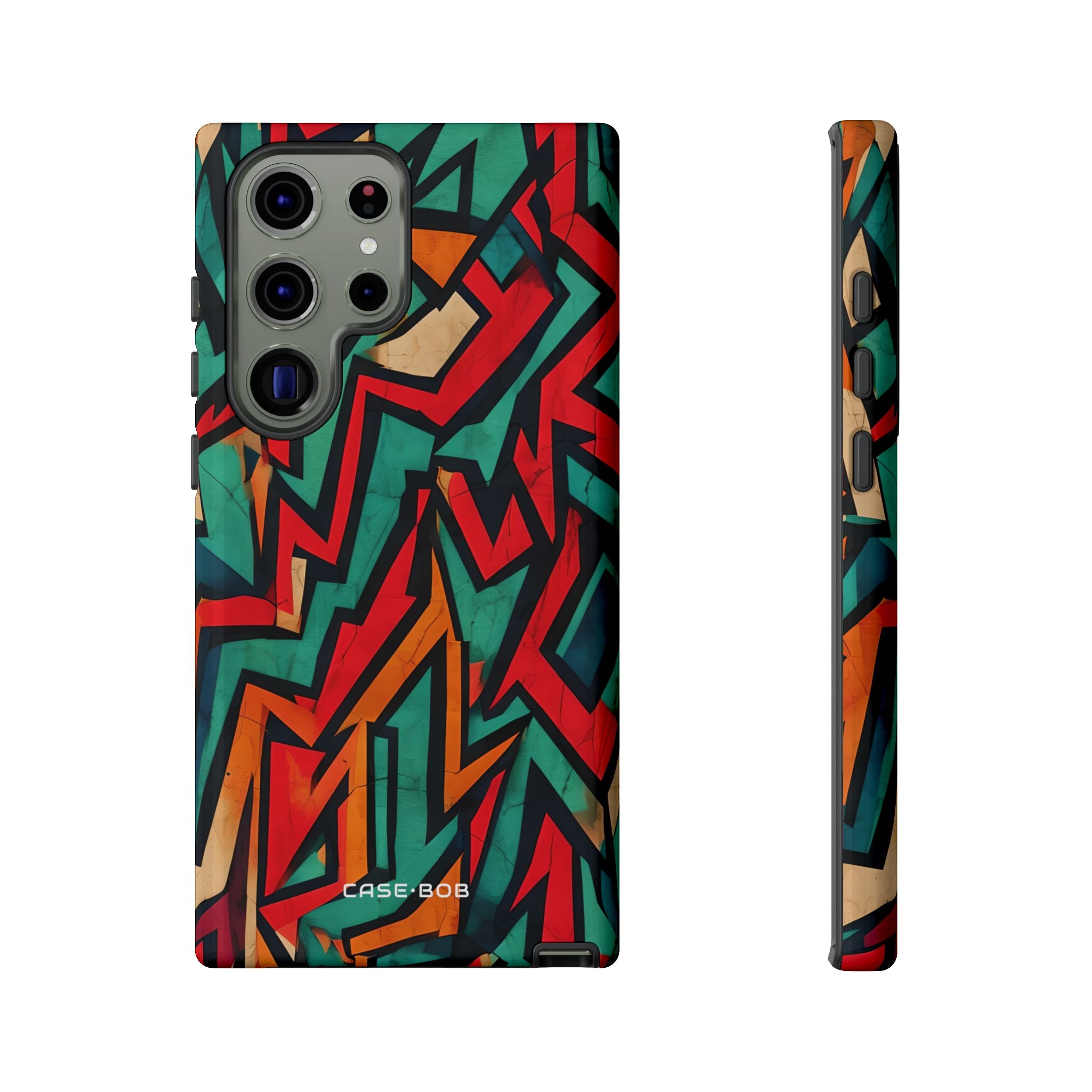 Crimson Zigzag Samsung S23 Ultra Case - Tough