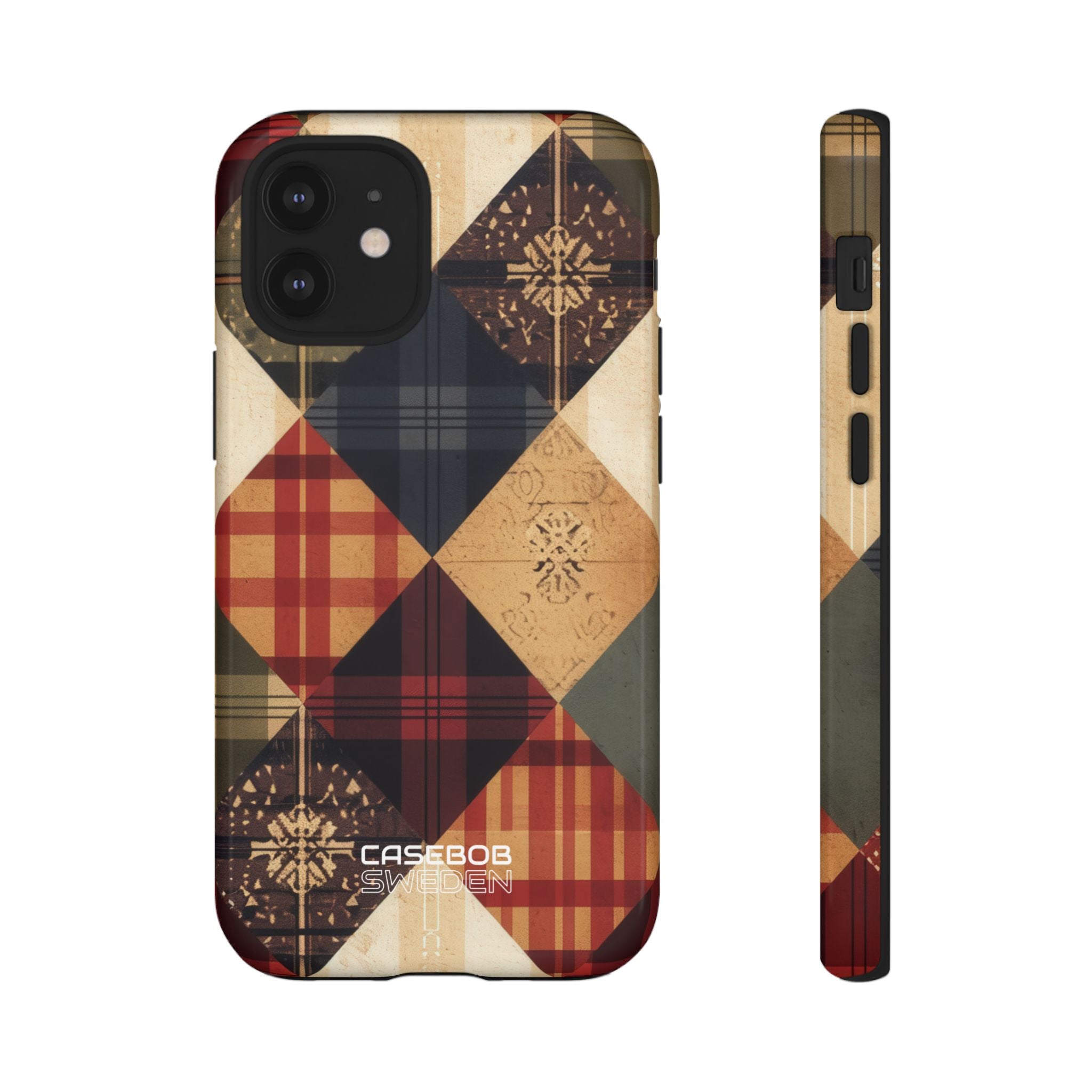 Rustic Quilt Charm iPhone 12 - Tough