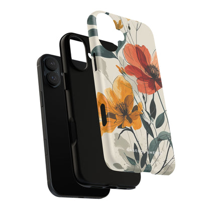 Elegant Floral Harmony iPhone 16 | Tough+ Phone Case