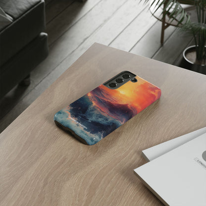 Ocean Sunset Waves - Tough Samsung S22 Phone Case