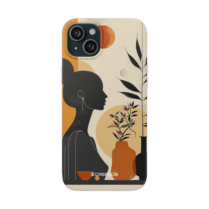 Modern Silhouette Tranquility | Flexible Phone Case for iPhone