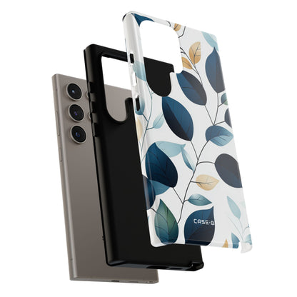 Navy Leaf Veins Samsung S24 Ultra Case - Tough
