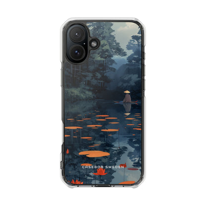 Tranquil Lotus Reflections iPhone 16 - Clear Impact Phone Case