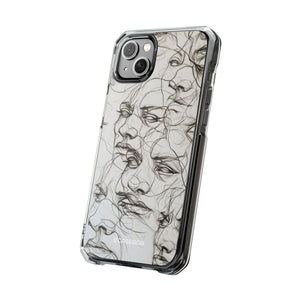 Ethereal Faces - Phone Case for iPhone (Clear Impact - Magnetic)