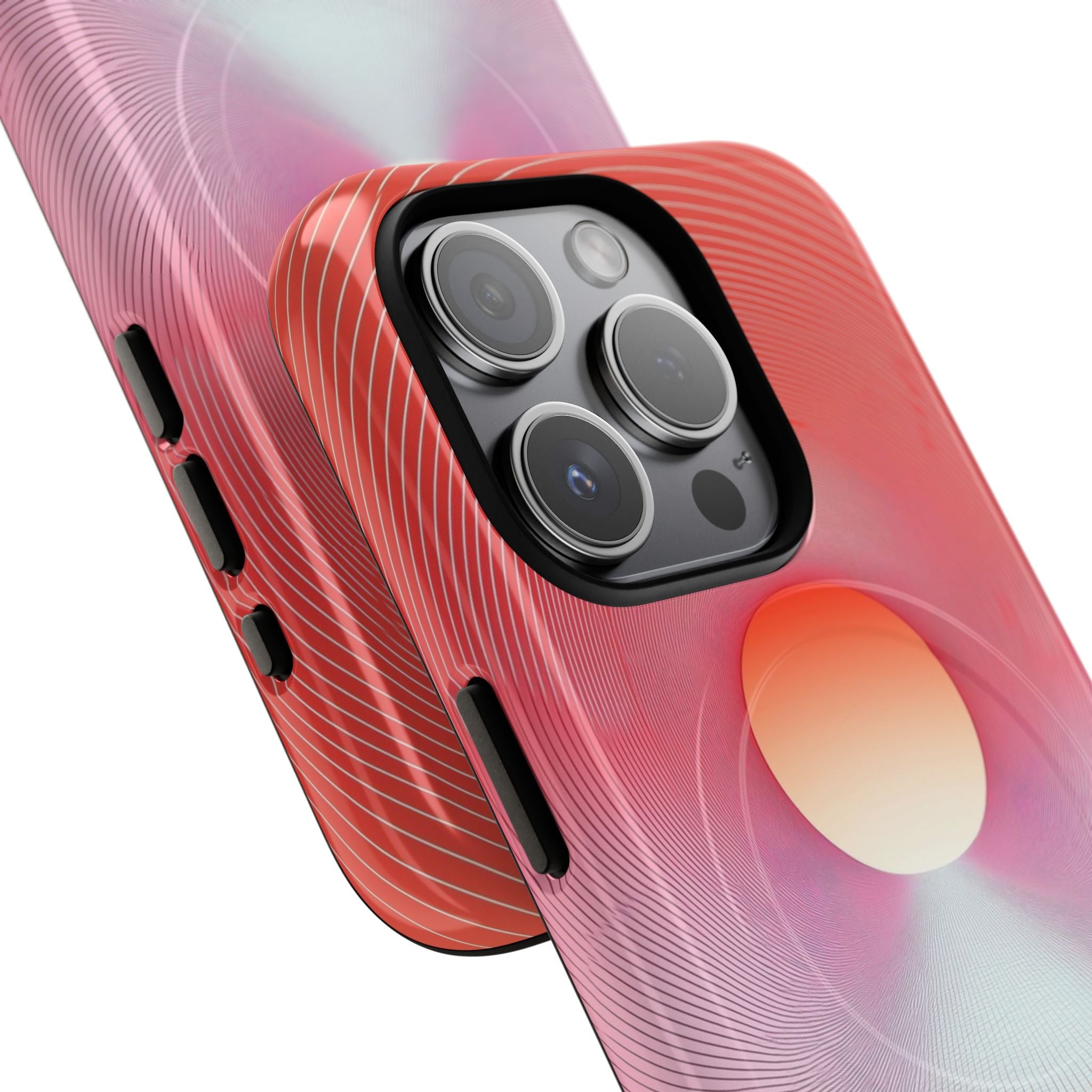 Orange Portal iPhone 15 Pro Case - Tough+