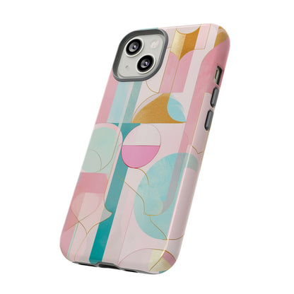 Deco Pink Geometric Fusion - Protective Phone Case