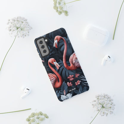 Flamingos Embrace Nature - Samsung Case