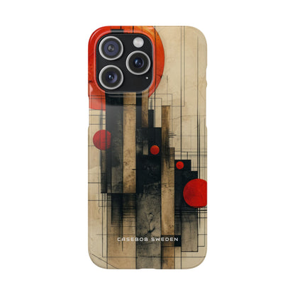 Vintage Geometric Harmony iPhone 15 - Slim Phone Case