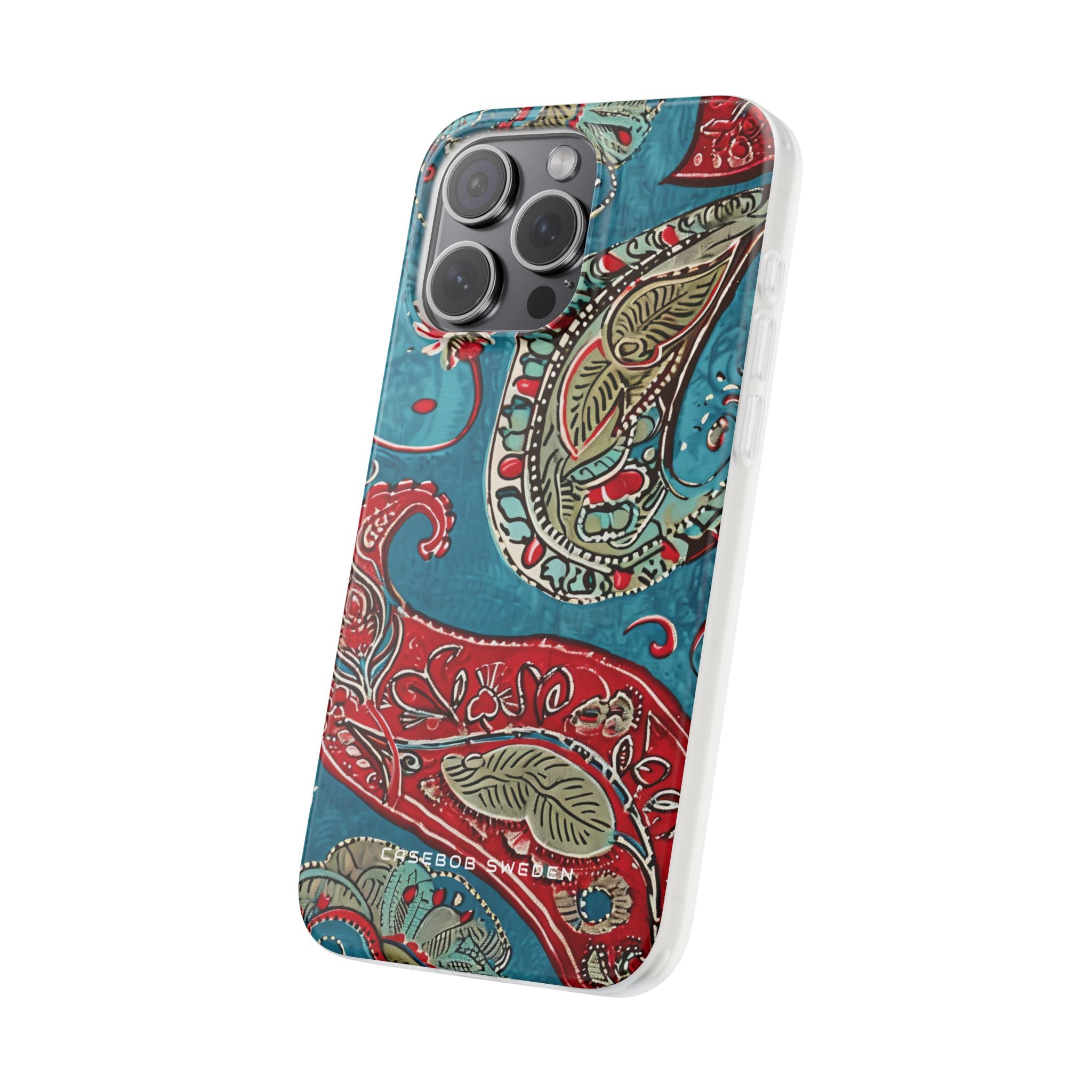 Vintage Paisley Elegance iPhone 15 - Flexi Phone Case