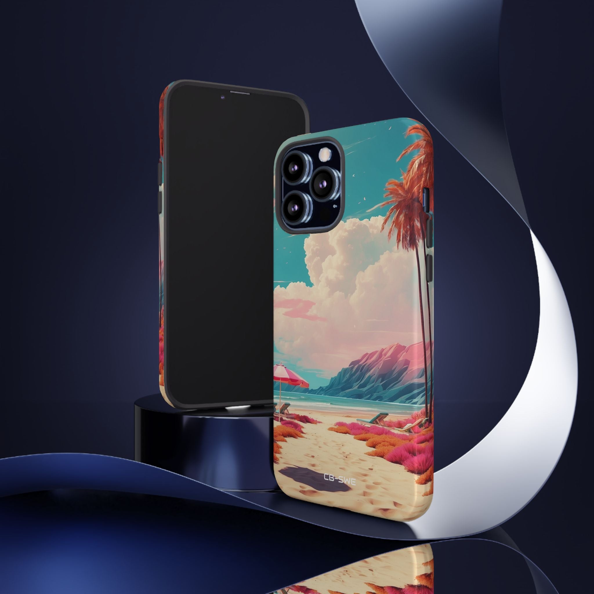 Vibrant Umbrellas Stand - iPhone Case