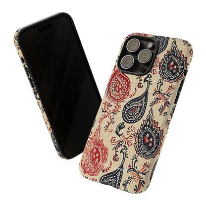 Vintage Paisley Elegance iPhone 15 - Tough Phone Case