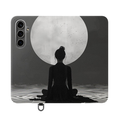 Kuunvalossa hiljaisuus - Samsung S24 Plus -lompakkokotelo