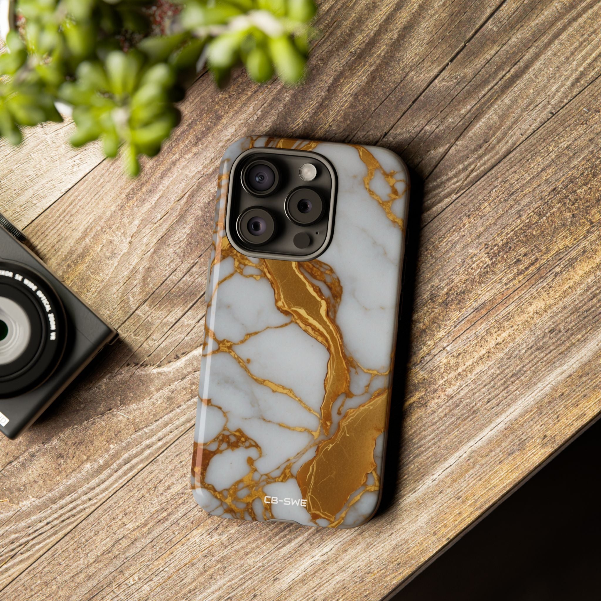 Golden Veins Flow - iPhone Case