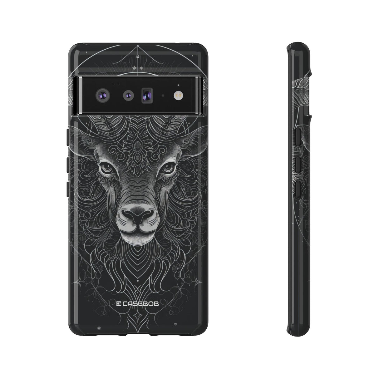 Mystic Ram Mandala | Protective Phone Case for Google Pixel