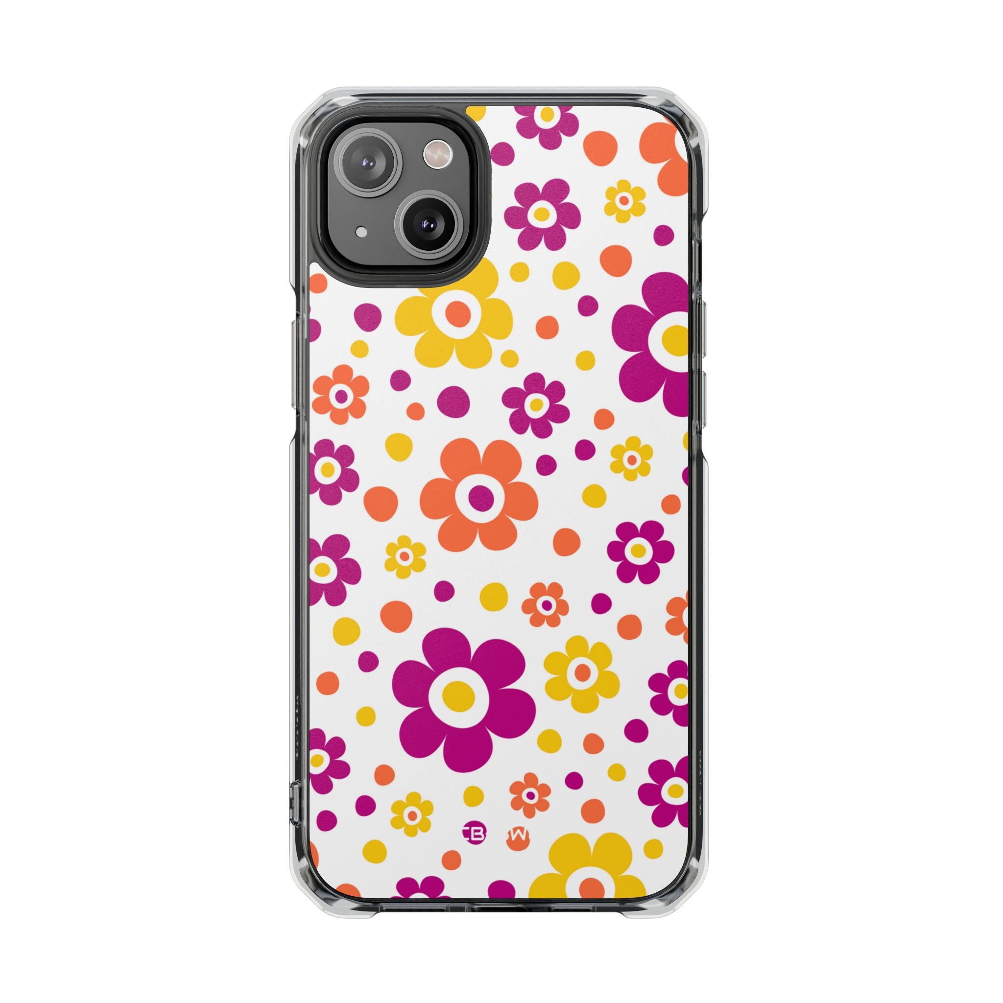 Retro Floral Playfulness iPhone Case - Impact
