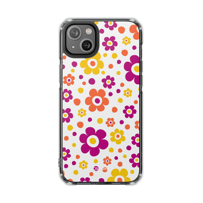 Retro Floral Playfulness iPhone Case - Impact