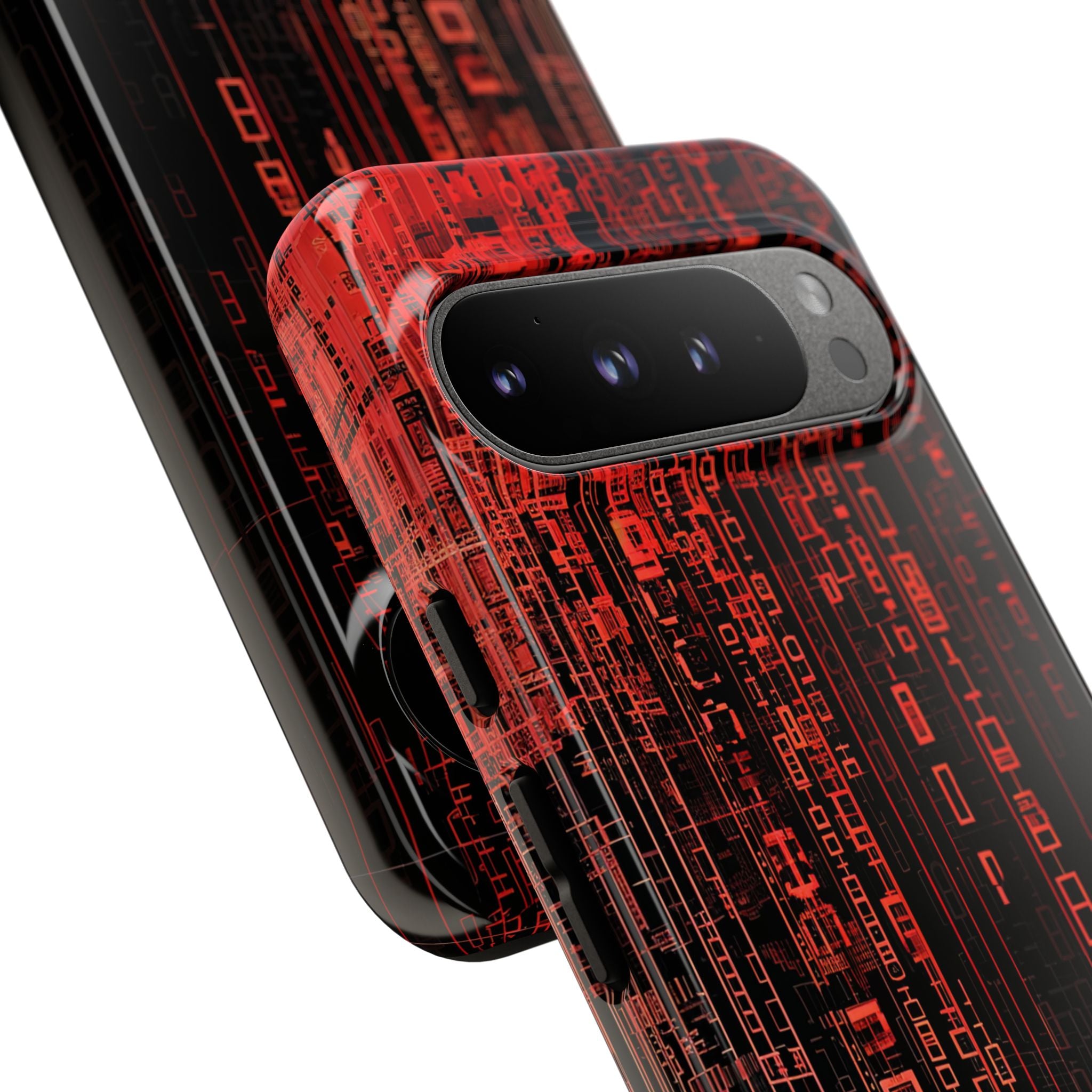 Crimson Glyphs Google Pixel 9 Pro XL Case - Tough