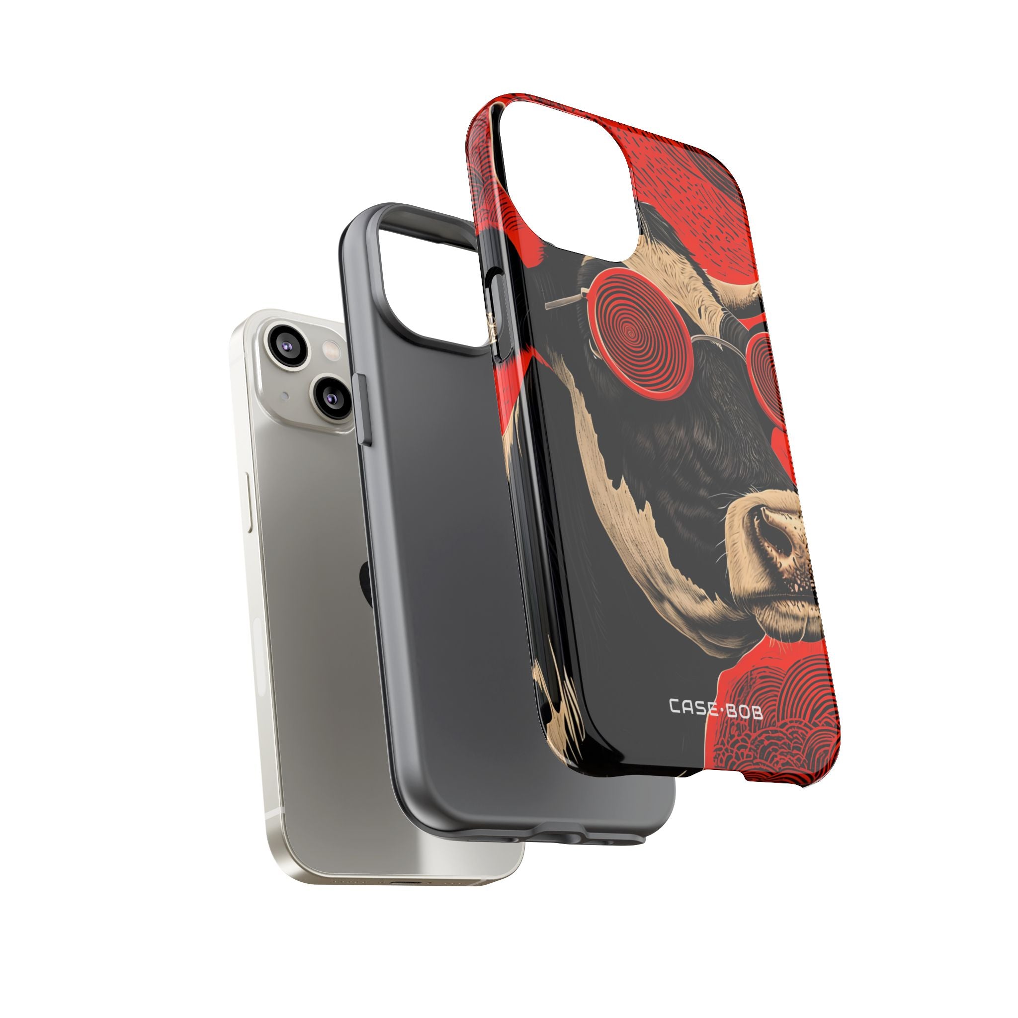Hypnotic Cow iPhone 14 Case - Tough