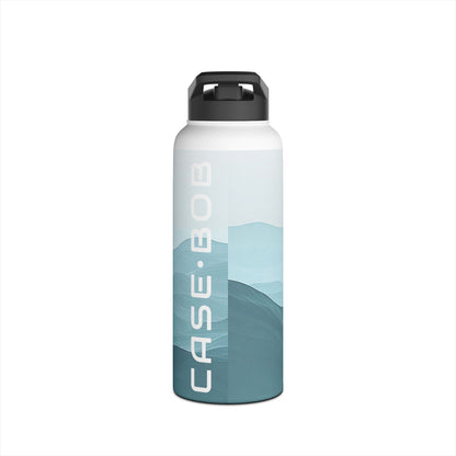 Teal Ridge Layers - Stainless Steel Water Bottle