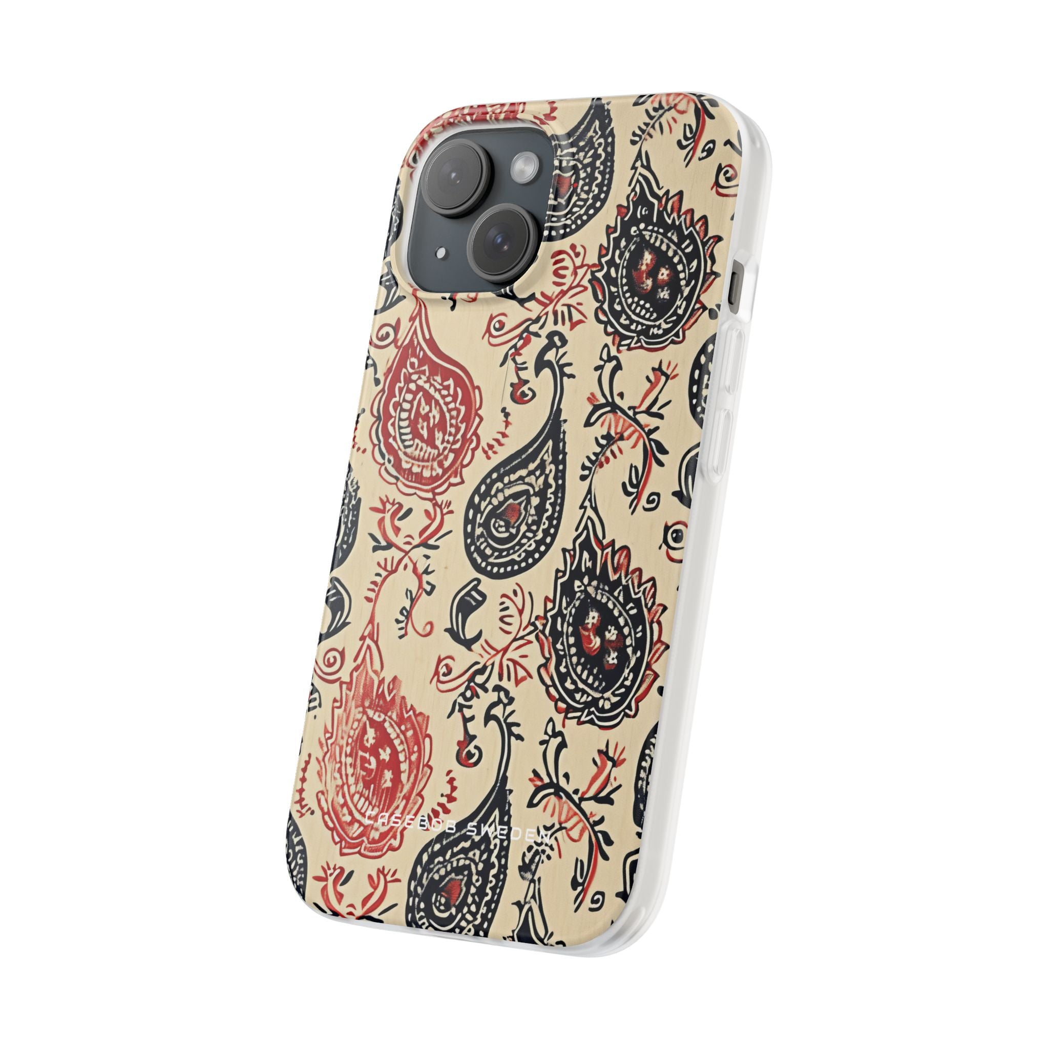 Vintage Paisley Elegance iPhone 15 - Flexi Phone Case