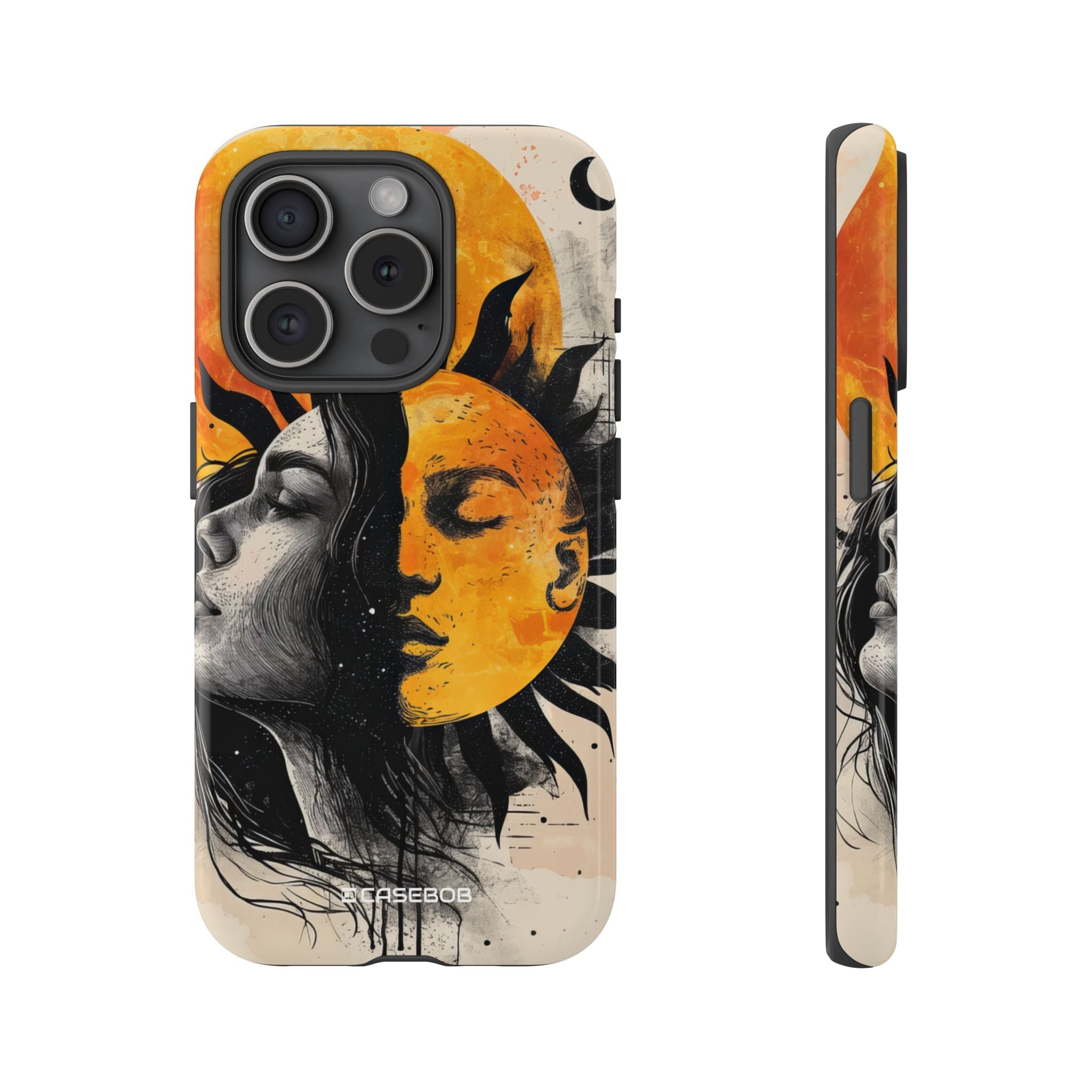 Sunlit Duality | Protective Phone Case for iPhone