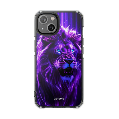Neon Lion Majesty iPhone Case - Impact