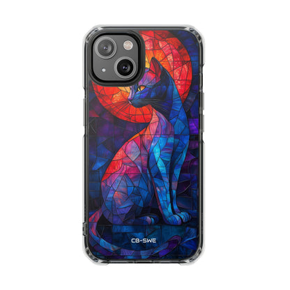 Cat Silhouettes Glow iPhone Case - Impact