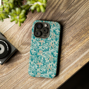 Dark Green Leaf Leaf - Protective Phone Case