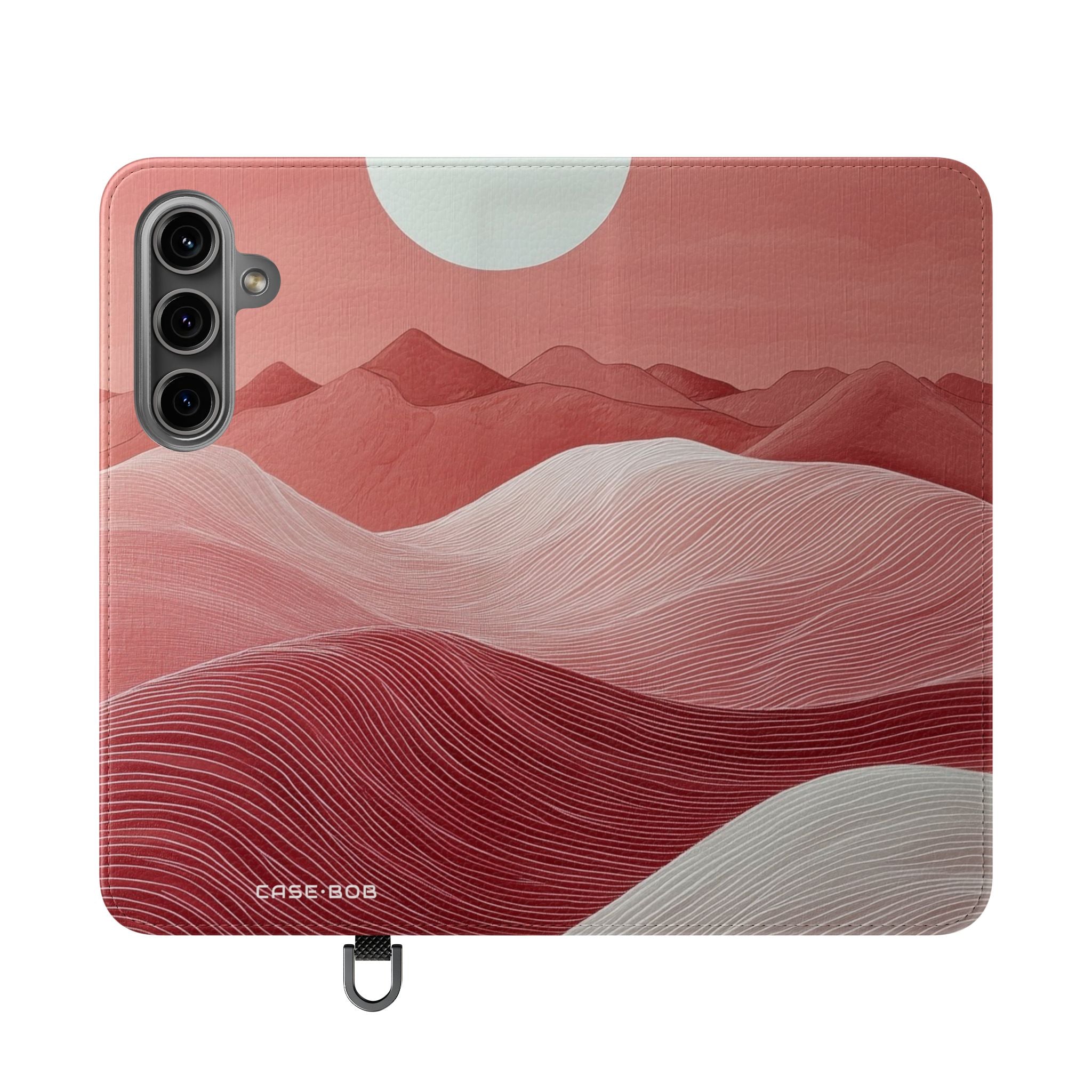White Orb Dunes - Samsung S24 Case - Wallet